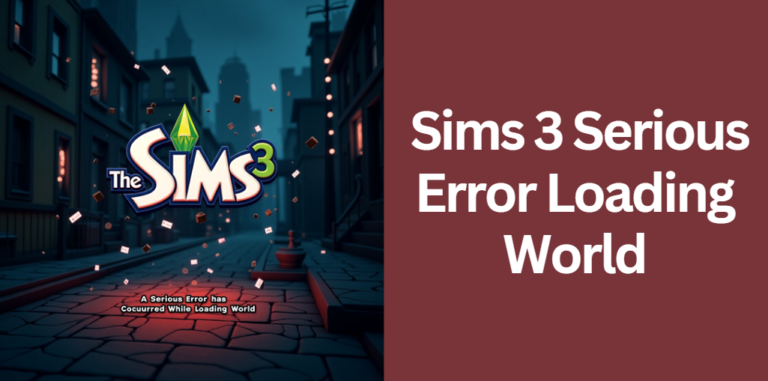 Sims 3 Serious Error Loading World