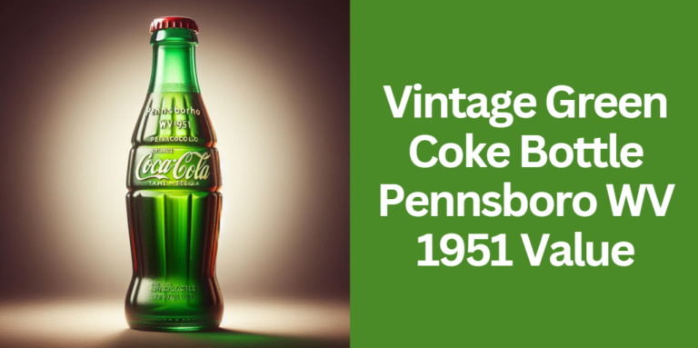 Vintage Green Coke Bottle Pennsboro WV 1951 Value