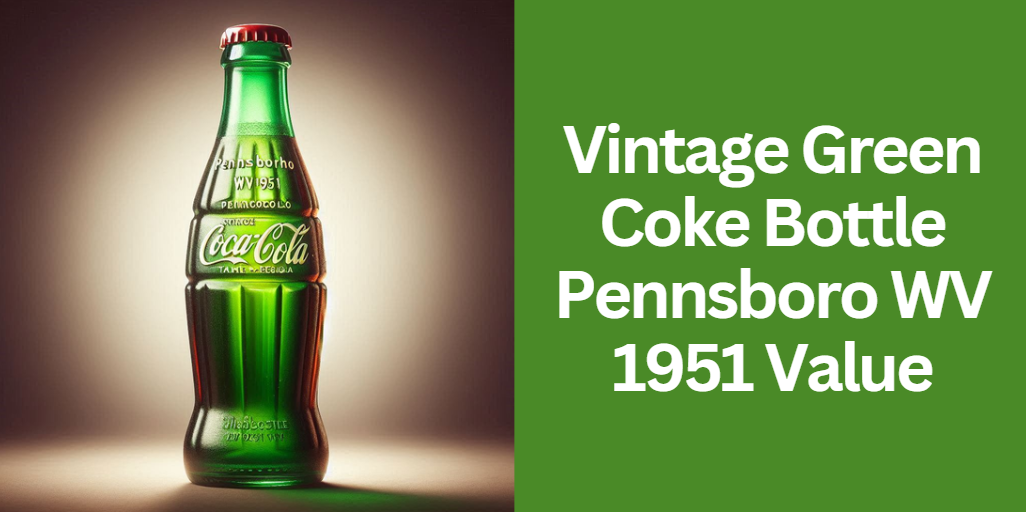 Vintage Green Coke Bottle Pennsboro WV 1951 Value