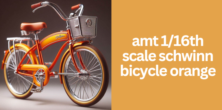 amt 1/16th scale schwinn bicycle orange